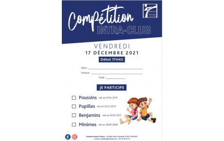 Inscrivez votre enfant au tournoi intra-club !