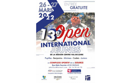 Inscriptions au 13e Open international jeunes