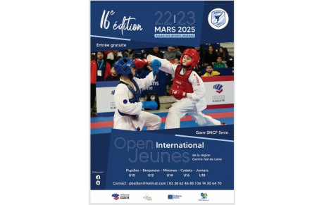 Inscrivez-vous au 16e Open international jeunes d’Orléans